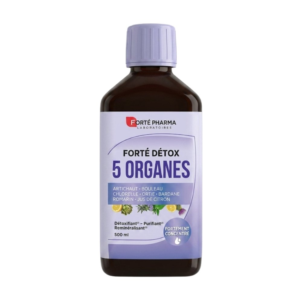 forte pharma – forte detox 5 organes action globale – 500ml