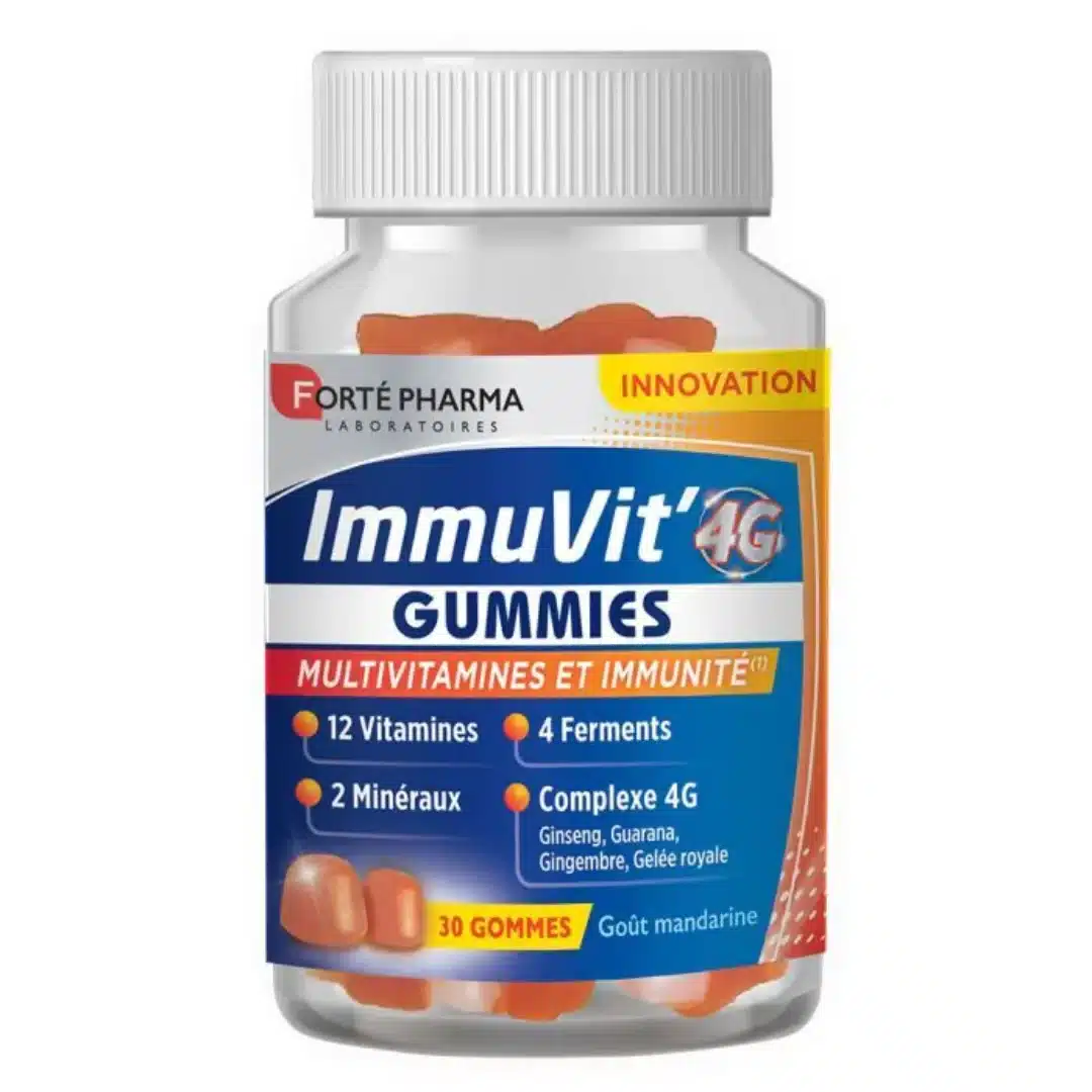 forte pharma – immuvit’ 4g gout mandarine – 30gommes