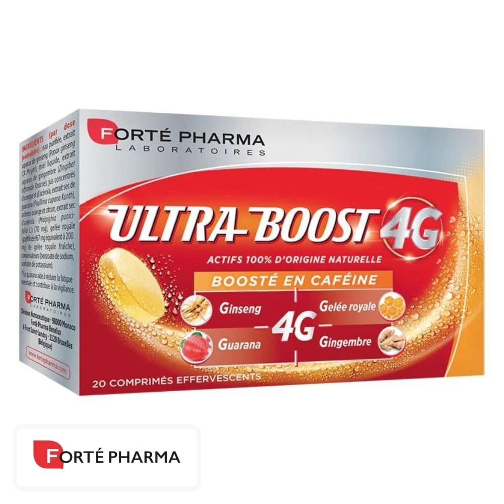 forte pharma – ultra boost 4g booster en cafeine – 20 comprimes
