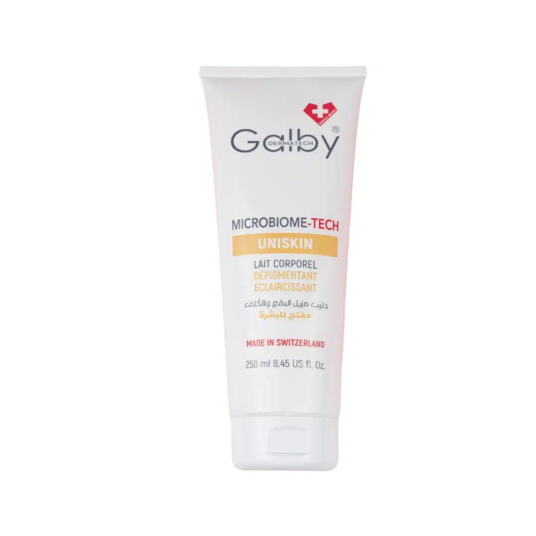 galby dermatech – uniskin lait corporel depigmentant eclaircissant – 250ml