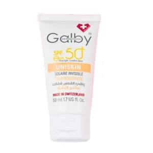 galby dermatech – uniskin solaire invisible eclaircissante spf50+ – 50ml