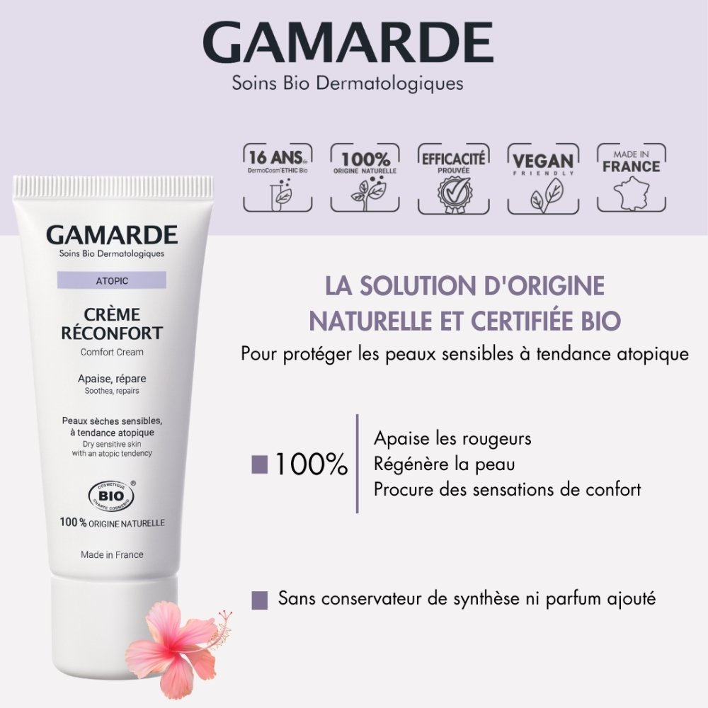 gamarde – atopic creme apaisante reparatrice bio – 40ml gamarde – atopic creme apaisante reparatrice bio – 40ml