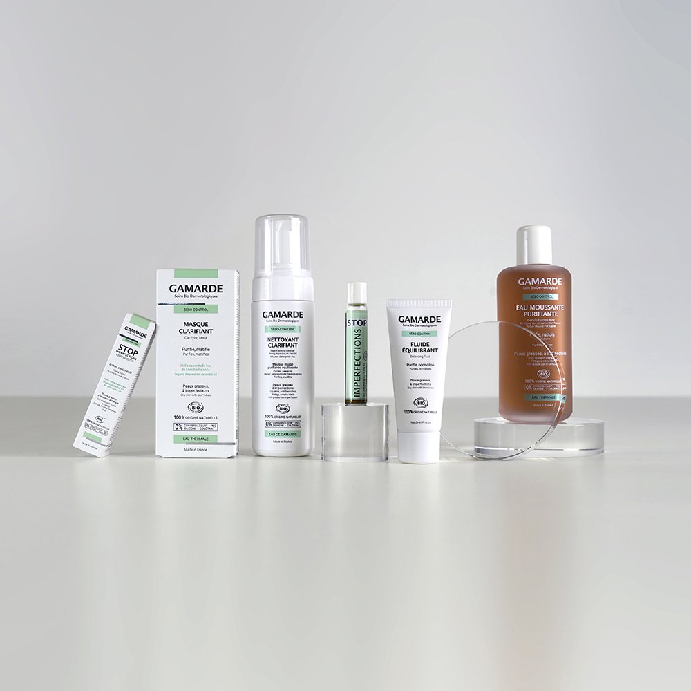 gamarde – sebo control mousse nettoyante clarifiante bio – 160ml gamarde – sebo control mousse nettoyante clarifiante bio – 160ml