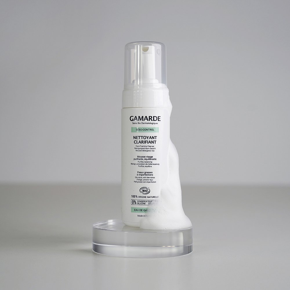 gamarde – sebo control mousse nettoyante clarifiante bio – 160ml gamarde – sebo control mousse nettoyante clarifiante bio – 160ml