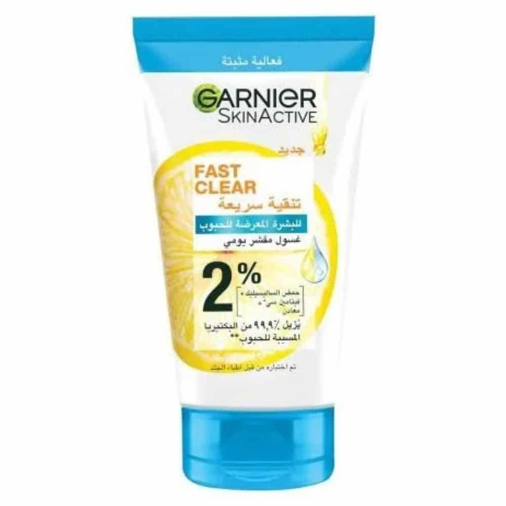 garnier – fast clear daily exfoliating wash – 50ml