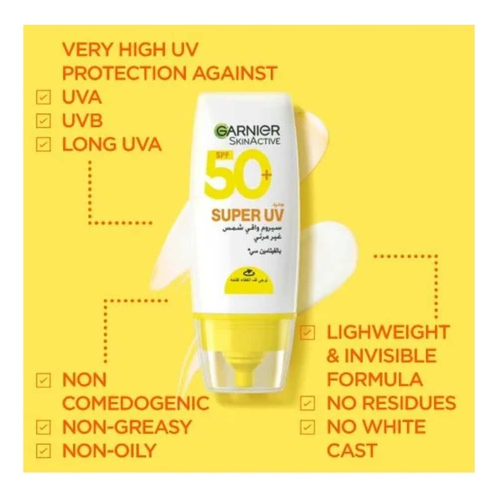 garnier – super uv serum invisible sunscreen – 30ml