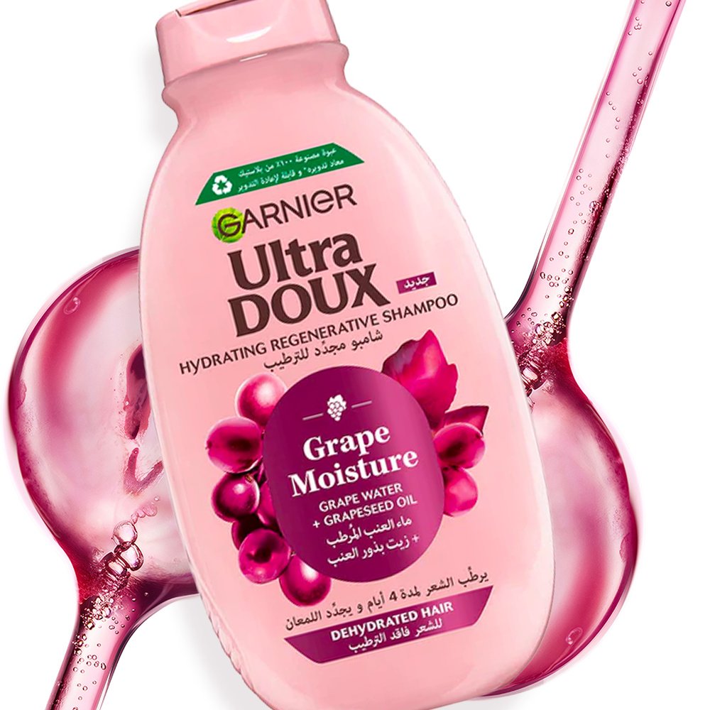 garnier – ultra doux grape moisture shampoing – 600ml