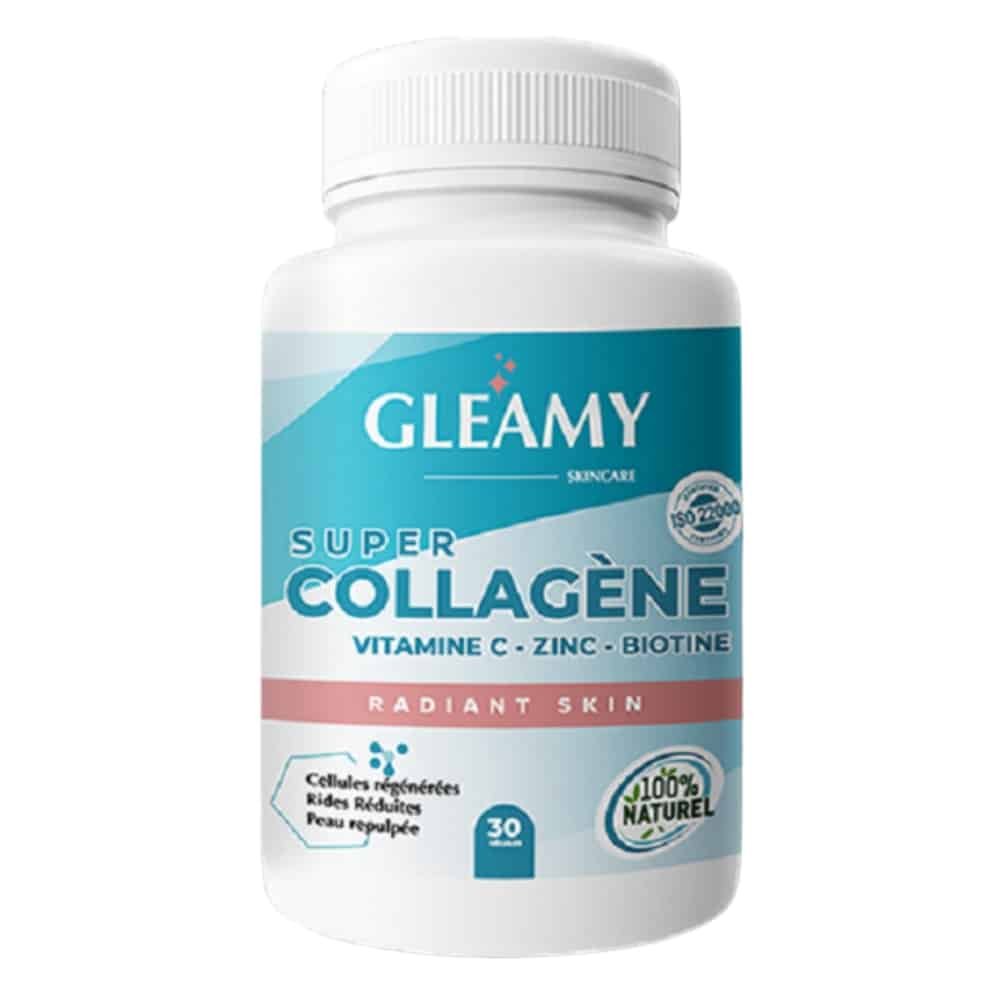gleamy – super collagene peau radiante – 30 gelules
