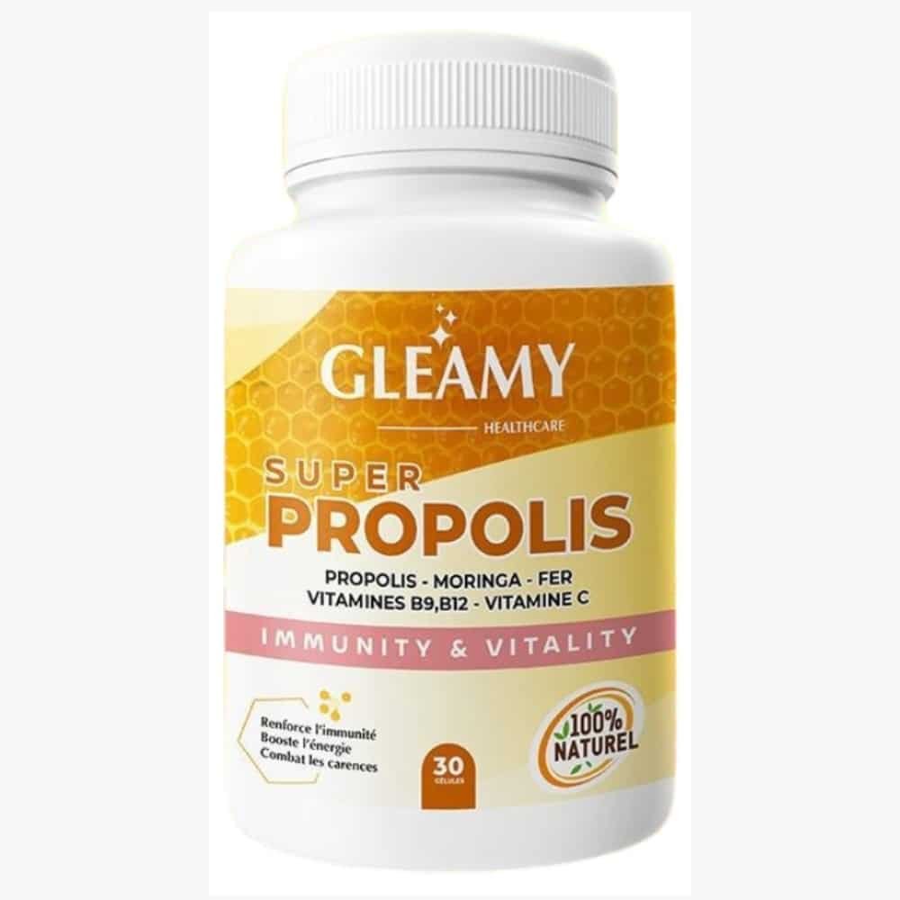 gleamy – super propolis immunite et vitalite – 30 gelules
