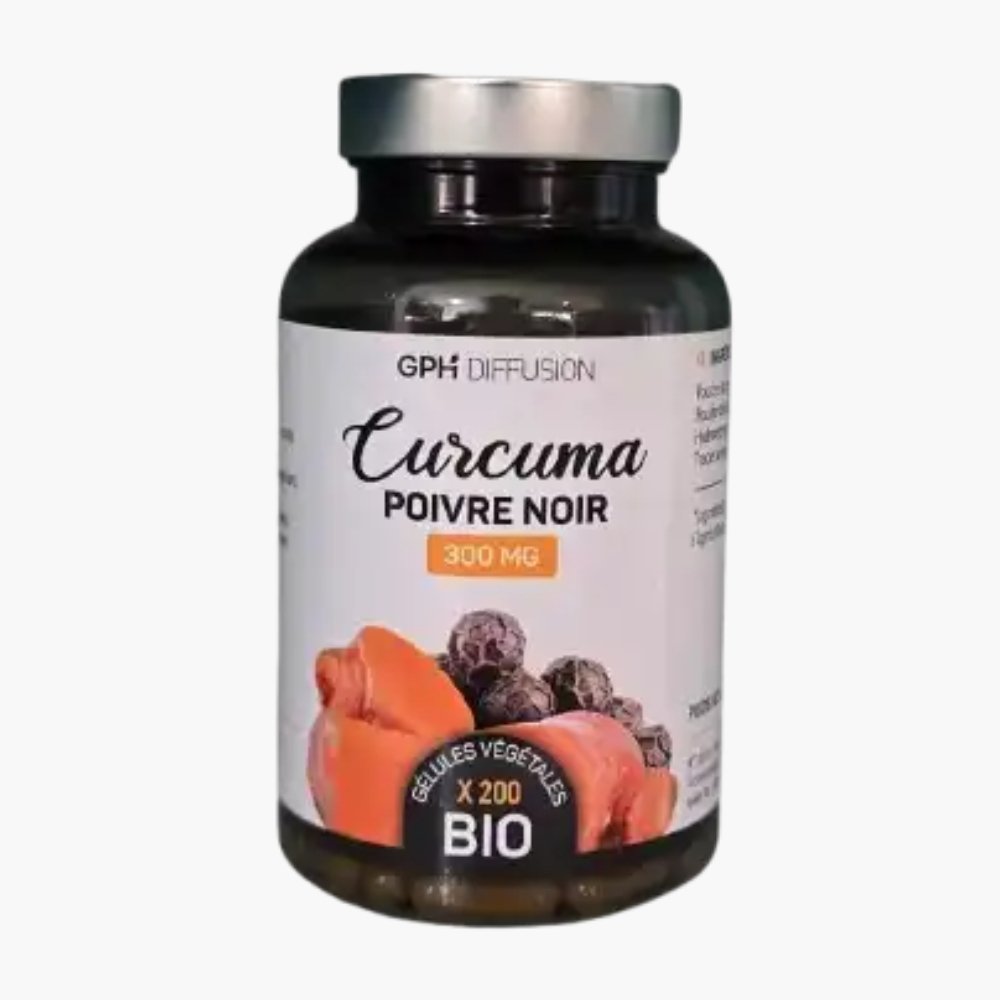 gph diffusion – curcuma gingembre+poivre noir – 200 gelules