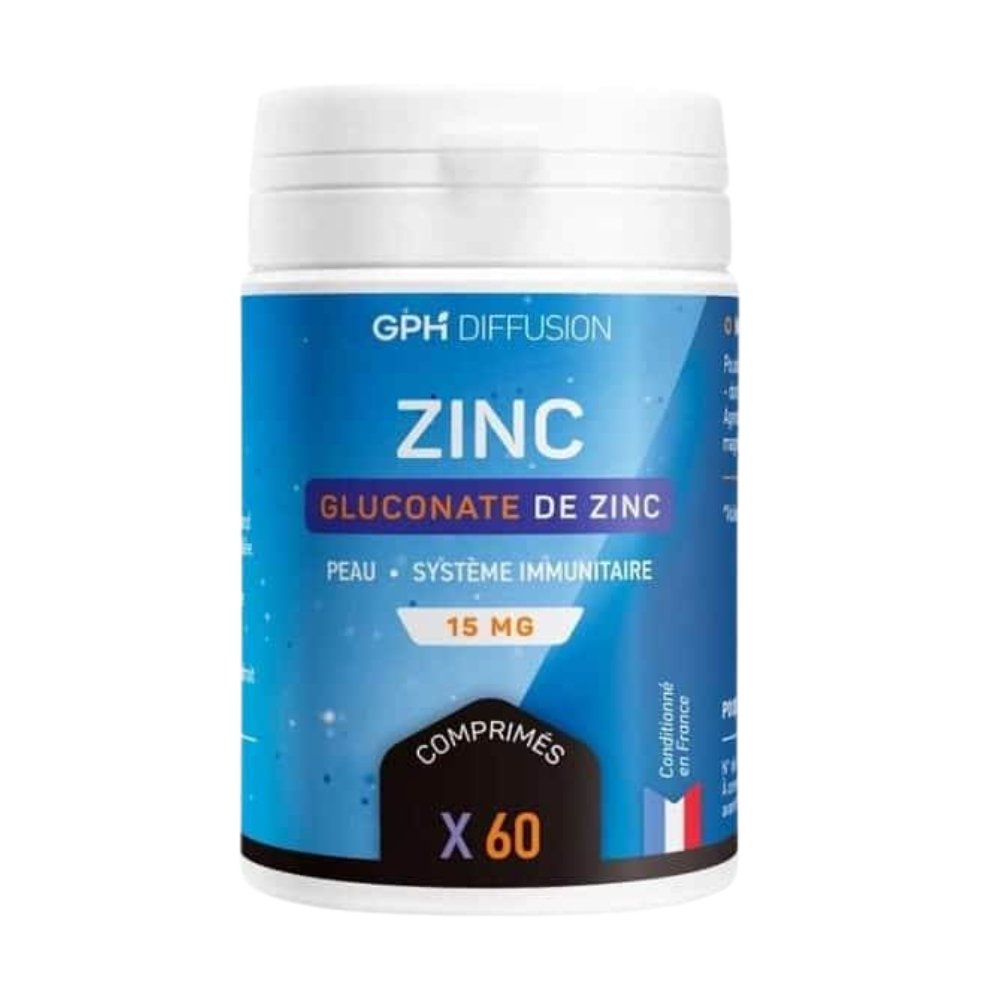 gph diffusion – gluconate de zinc – 60 comprimes