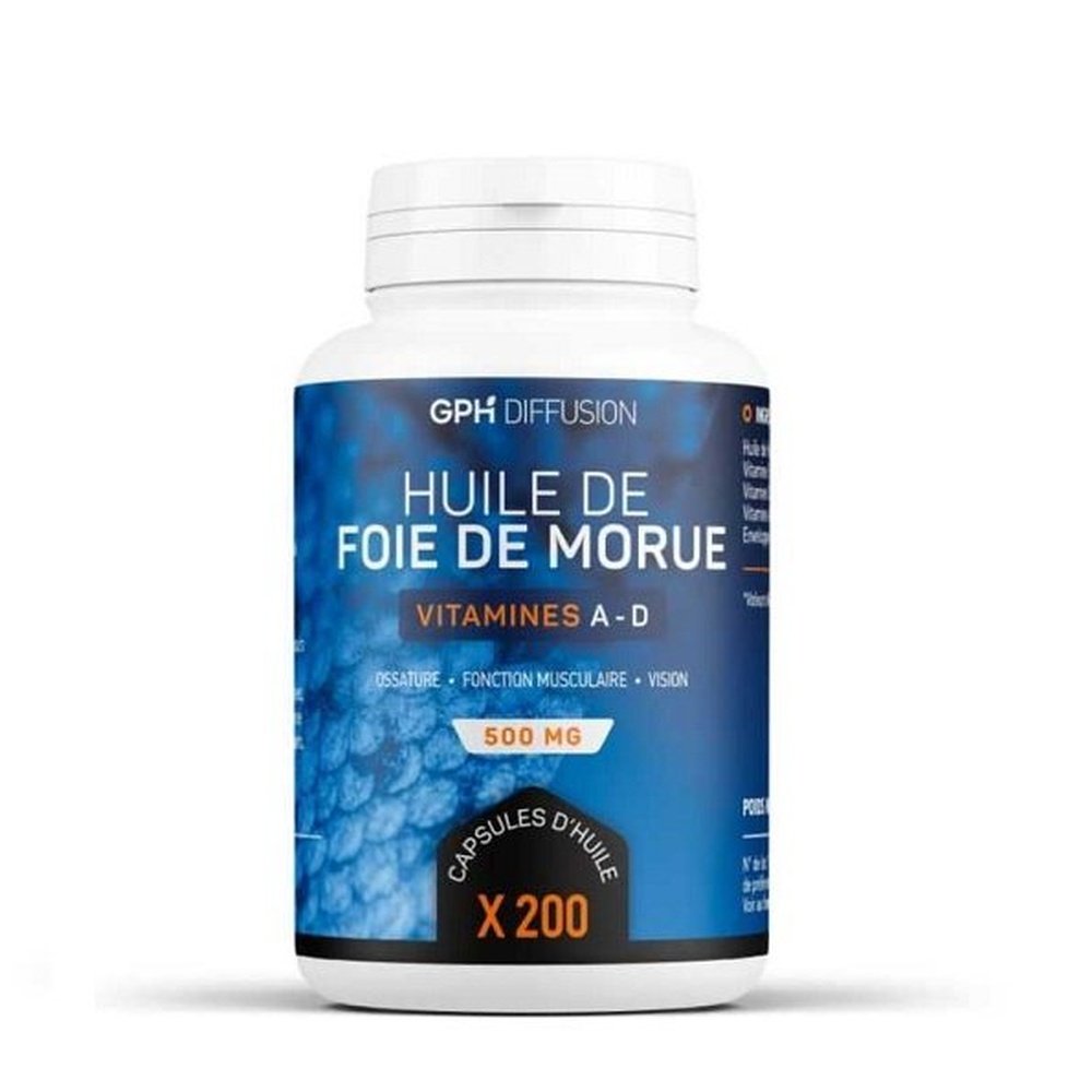 gph diffusion – huile de foie de morue – 200 capsules
