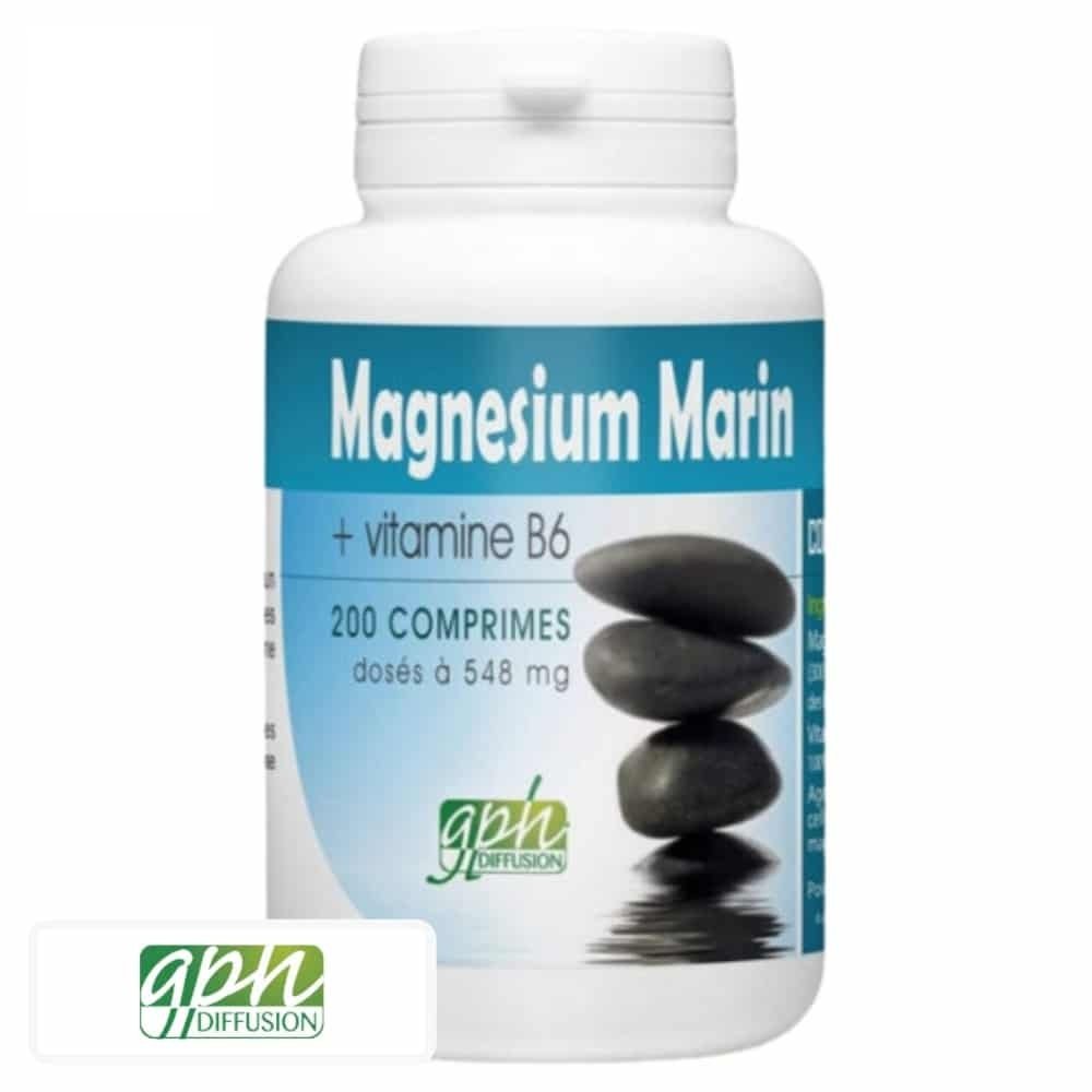 gph diffusion – magnesium marin et vitamine b6 548mg – 200 comprimes
