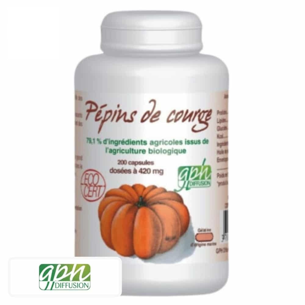 gph diffusion – pepins de courge 420mg – 200 capsules