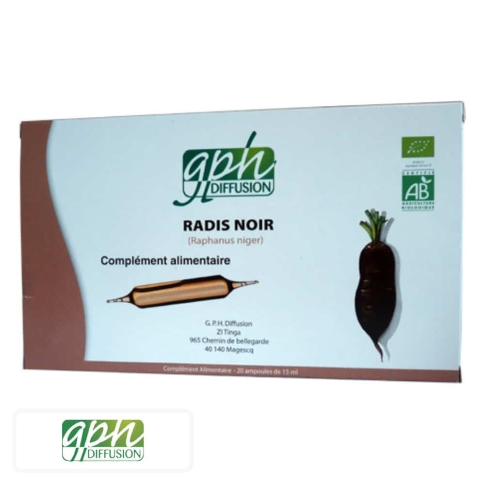 gph diffusion – radis noir ampoules – 20x – 15ml