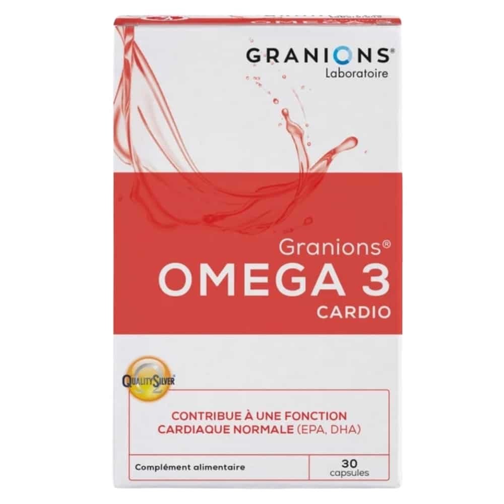 granions – omega 3 cardio fonction cardiaque – 30 gelules