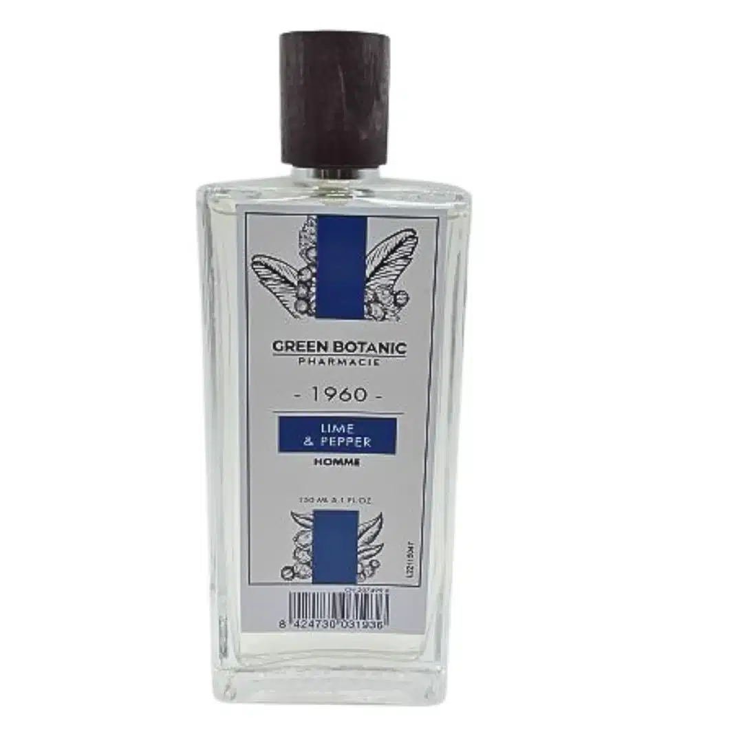 green botanic – eau de toillette homme lime et pepper – 150ml