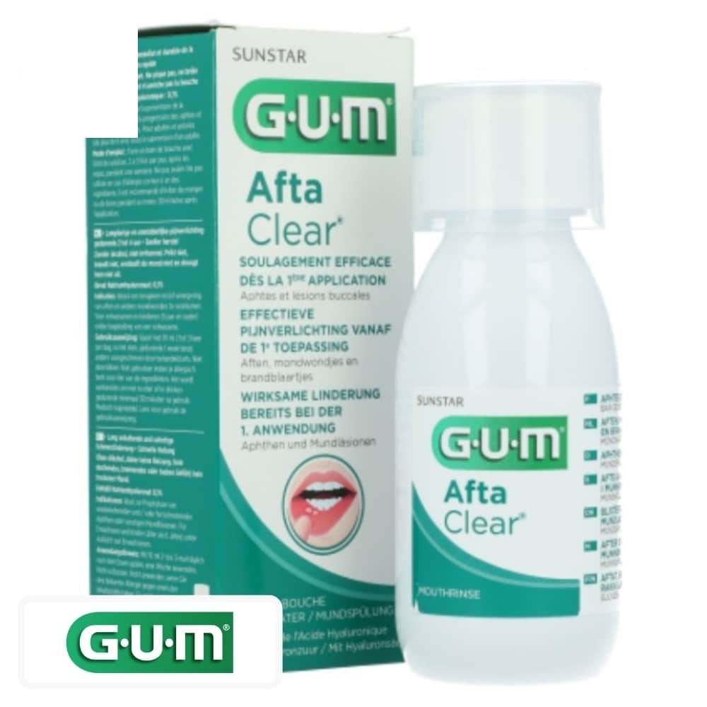 gum – afta clear bain de bouche – 120ml