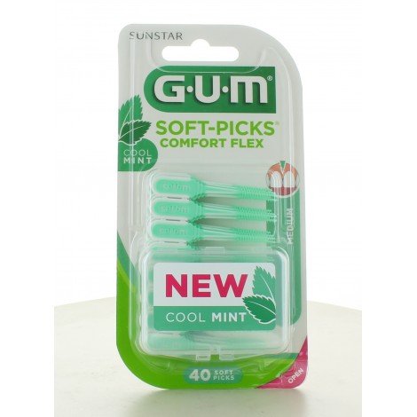 gum – soft picks confort menthole 40pcs 670