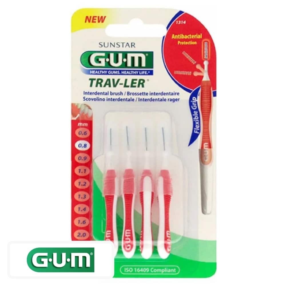 gum – trav ler brossettes interdentaires – 1314 – 0.8 mm