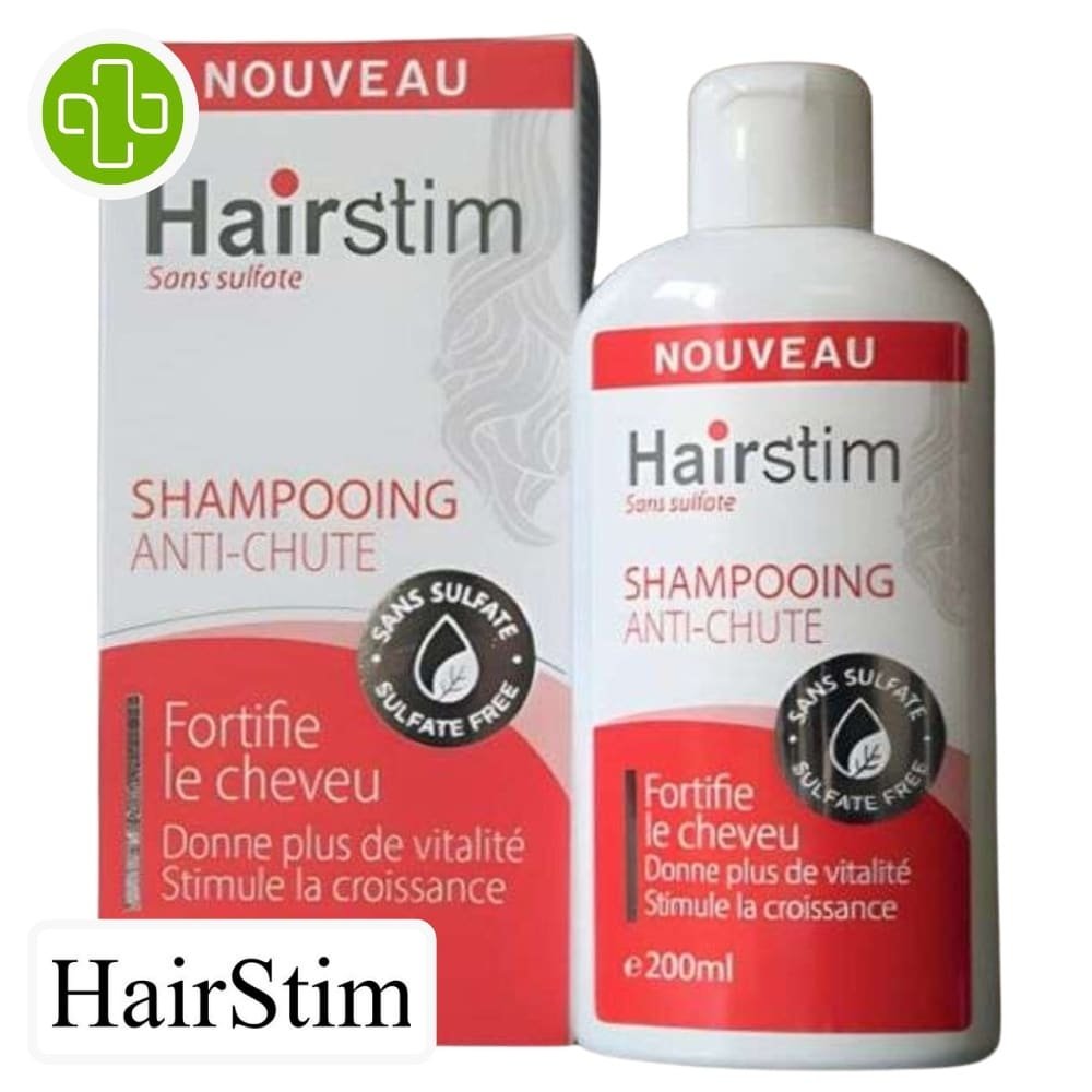 hairstim – shampoing anti chute sans sulfate – 200ml