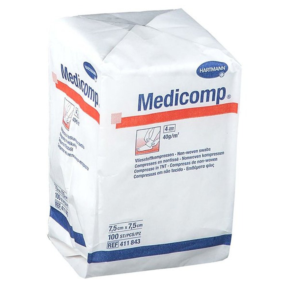 hartmann – medicompresses 7.5*7.5cm 100/boite