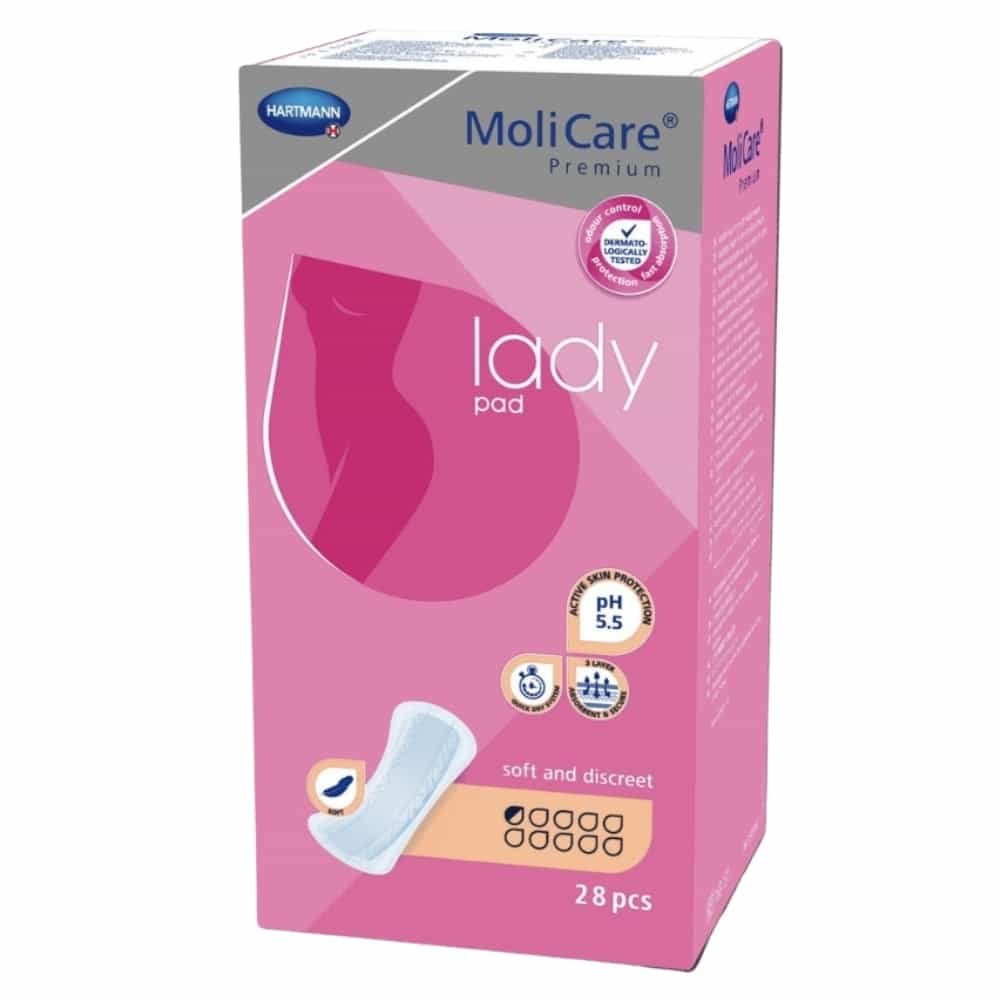 hartmann – molicare lady pad serviette hygienique – 28u