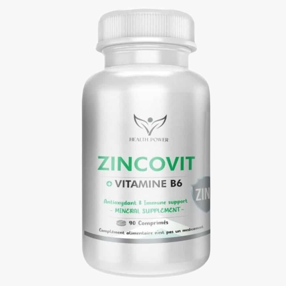 health power – zincovit et vitamine b6 – 90 comprimes