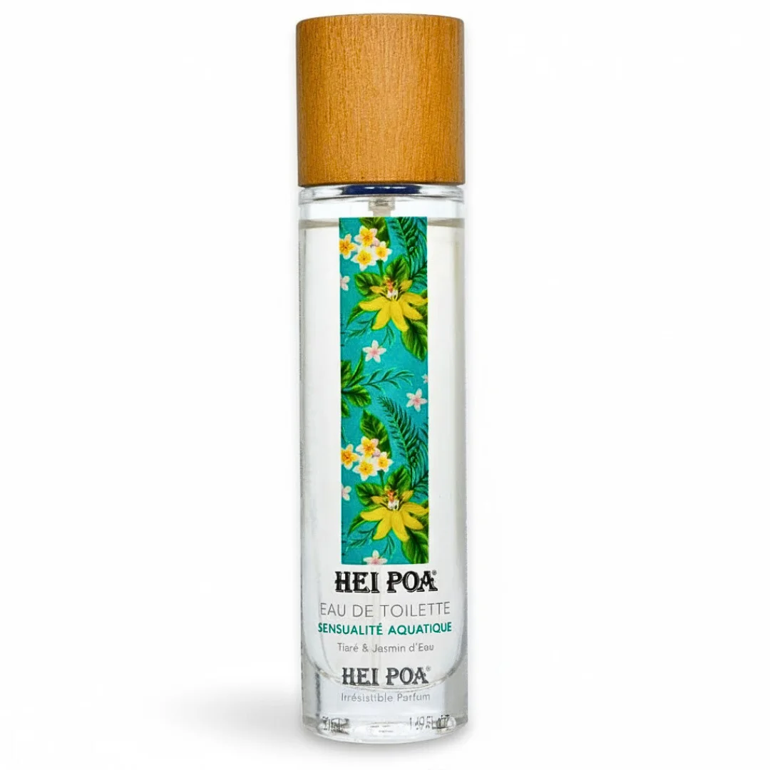 hei poa – eau de toilette sensualite aquatique tiare et jasmin – 50ml
