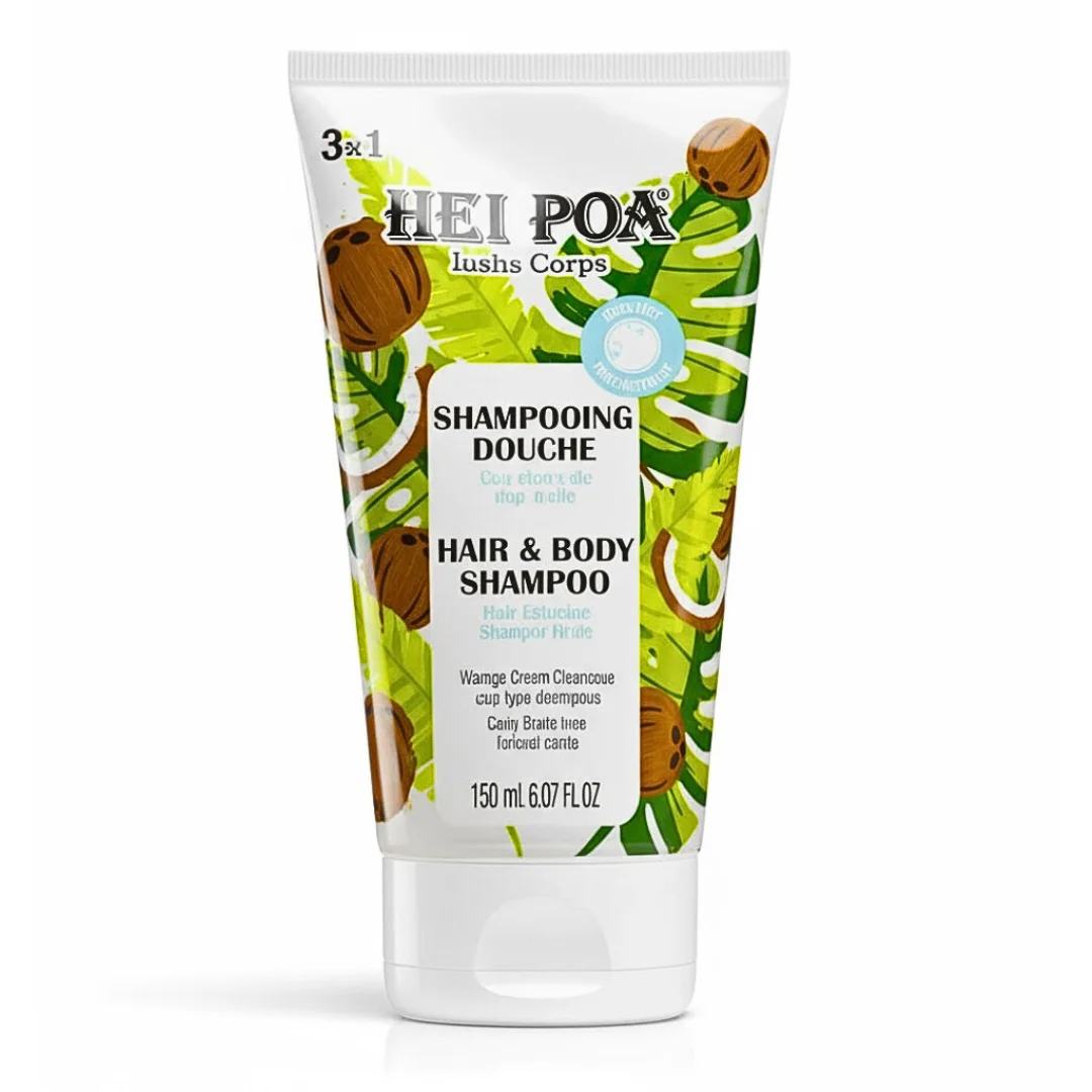 hei poa – shampoing douche a la pulpe de coco