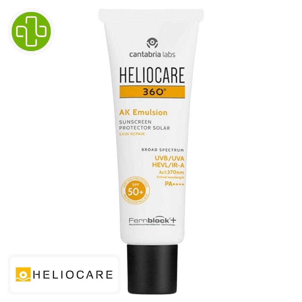 heliocare – 360° ak emulsion solaire spf50+ – 50ml
