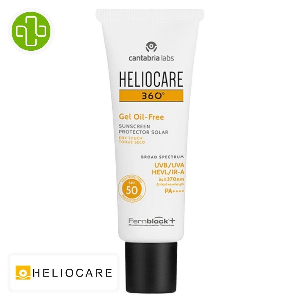 heliocare – 360° oil free gel solaire spf50 – 50ml