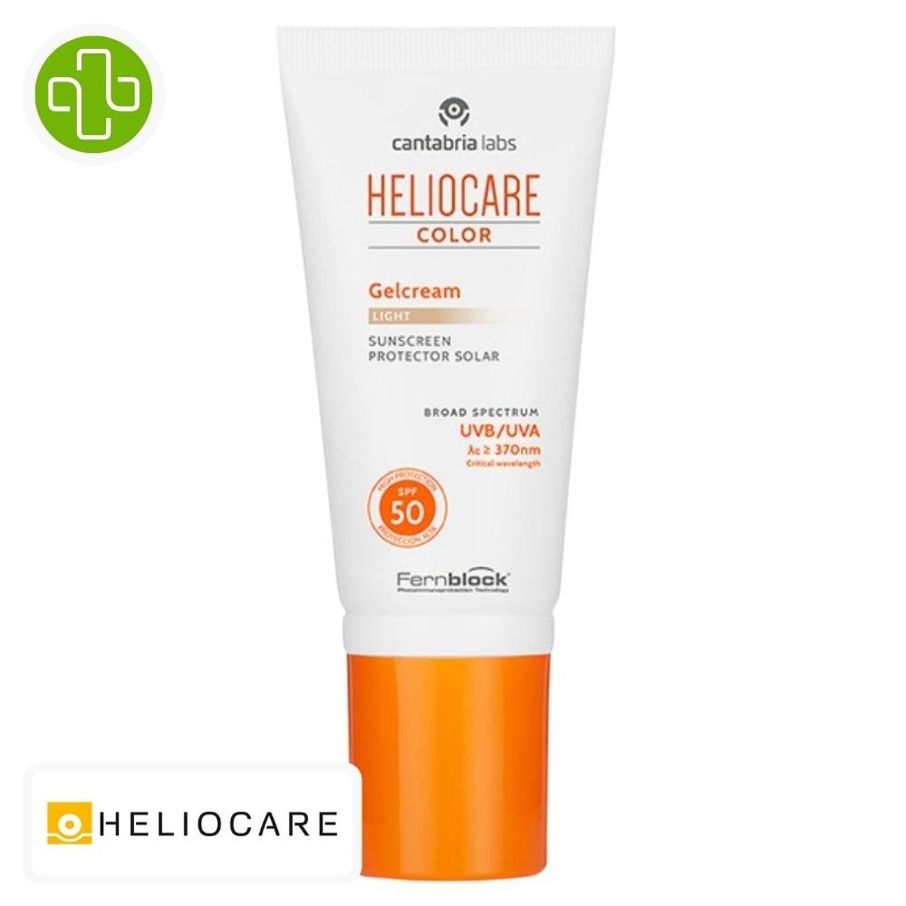 heliocare – color gel creme solaire teinte claire spf50 – 50ml