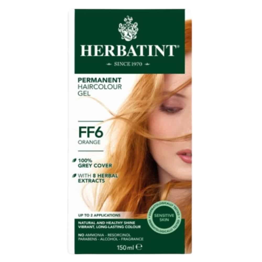 herbatint – coloration cheveux permanente – 150ml – ff6 – orange