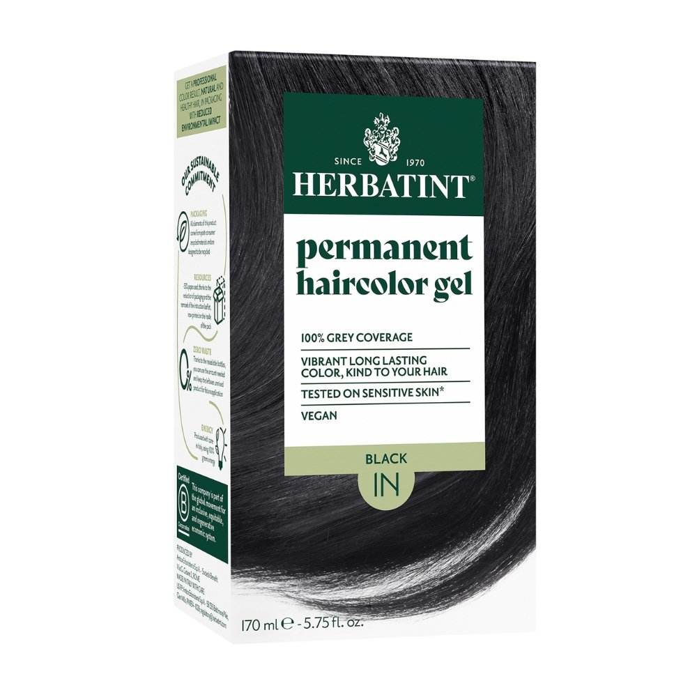 herbatint – soin colorant 1n noir – 170ml – (destockage)