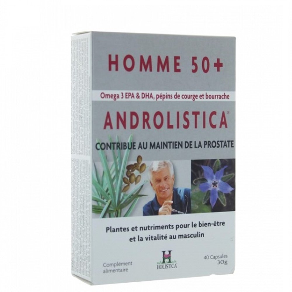 holistica – androlistica hommes 50+ confort urinaire 40 capsules