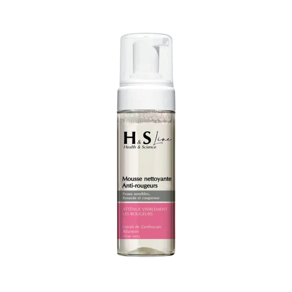 hs line – mousse nettoyante anti rougeurs – 150ml