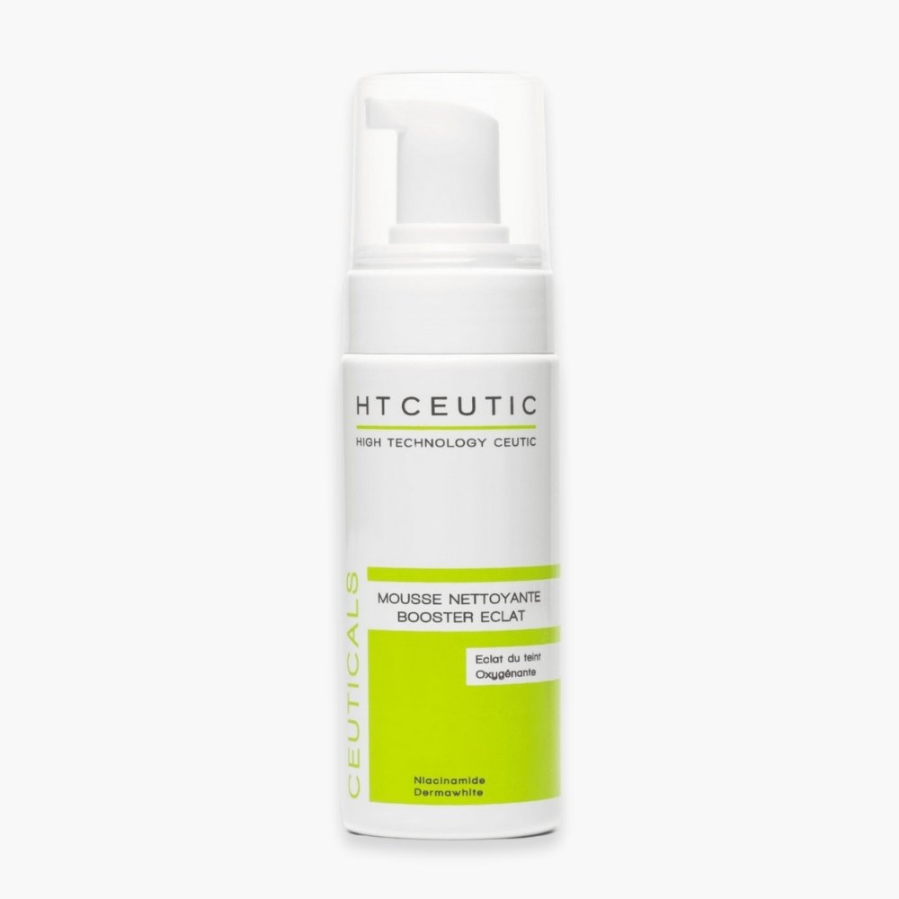 ht ceutic – mousse nettoyante booster eclat – 150ml