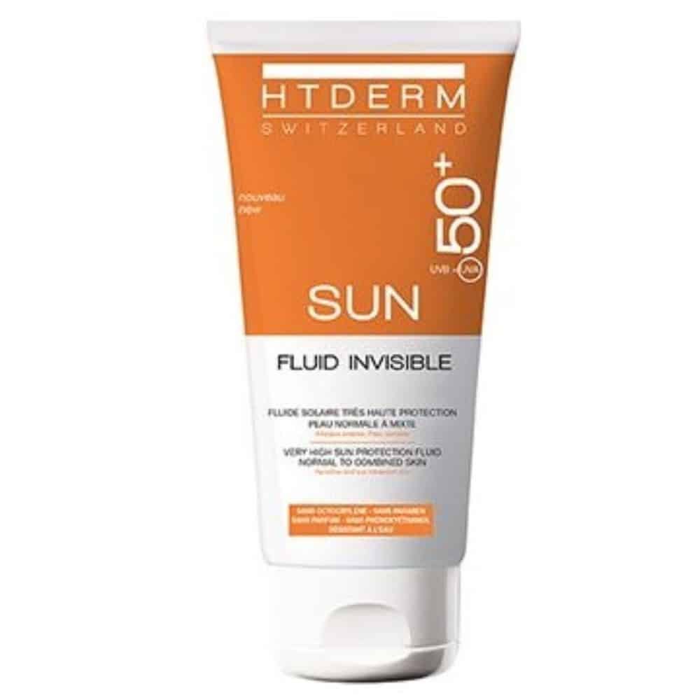 ht derm – sun fluide spf50+ peau normale a mixte – 50ml
