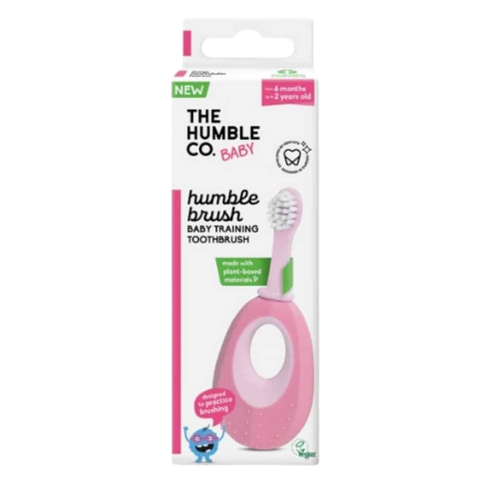 humble – baby brosse a dents rose – 1u