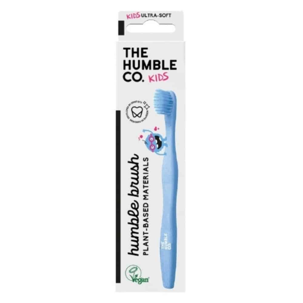 humble – kids brosse a dents a base de plantes bleue – 1u