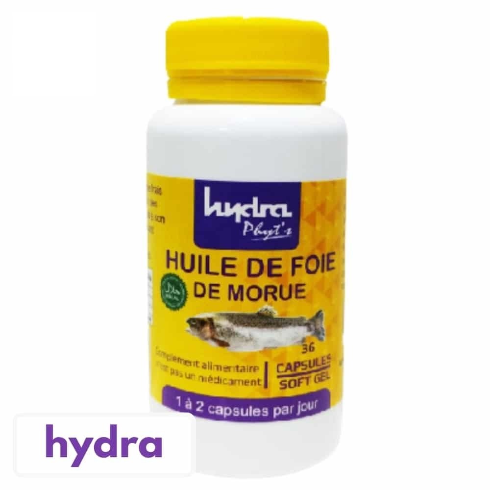 hydra plus – huile de foie de morue – 36 gelules