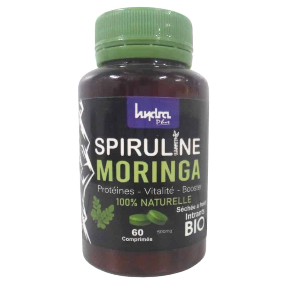 hydra plus – spiruline moringa – 60 comprimes