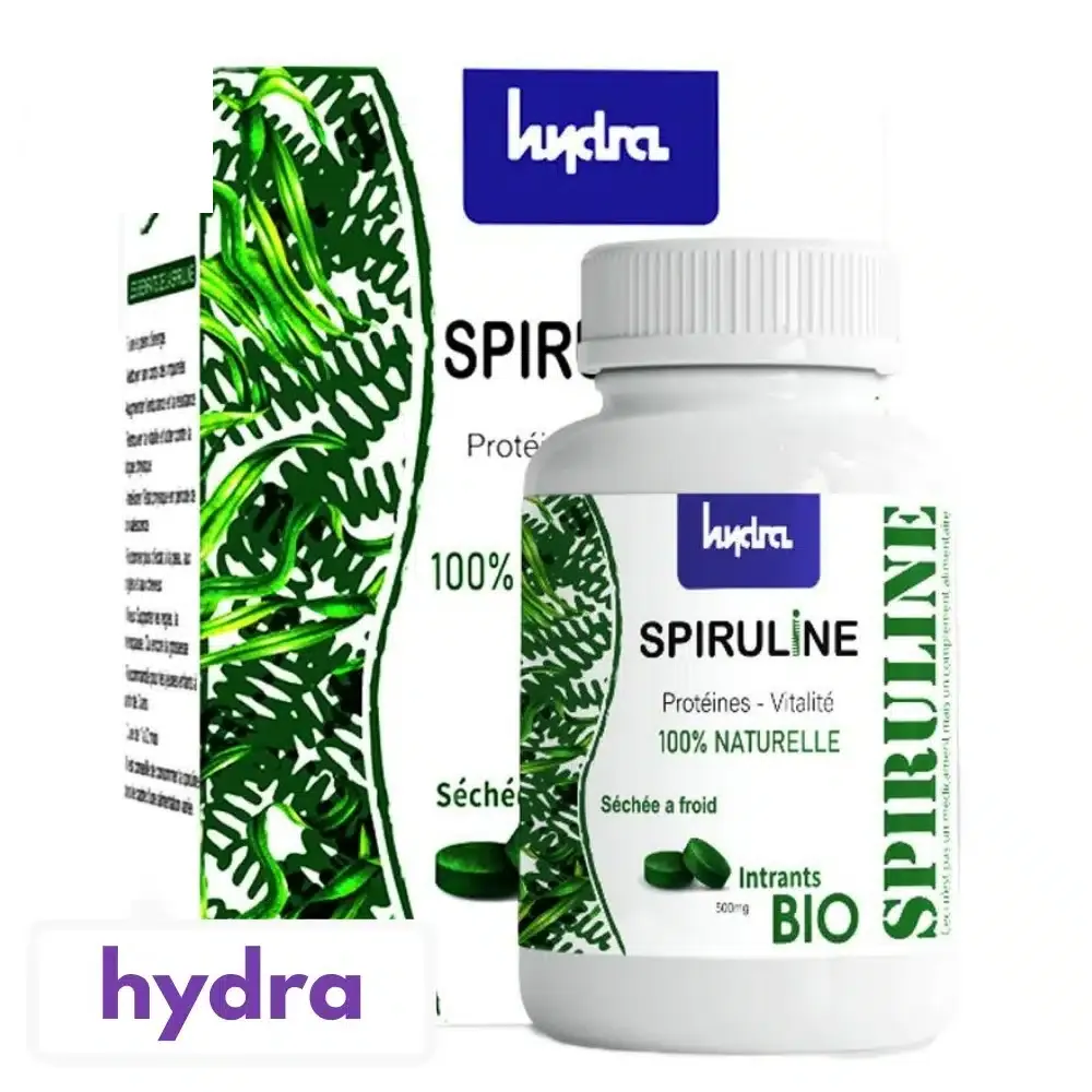 hydra plus – spiruline naturelle – 240 comprimes