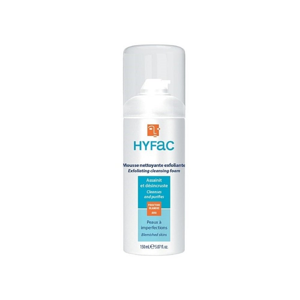 hyfac – mousse nettoyante exfoliante – 150ml