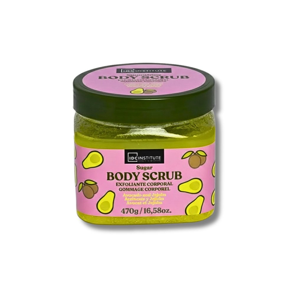 idc institute – gommage corps au sucre a l’huile d’avocat et jojoba – 470g