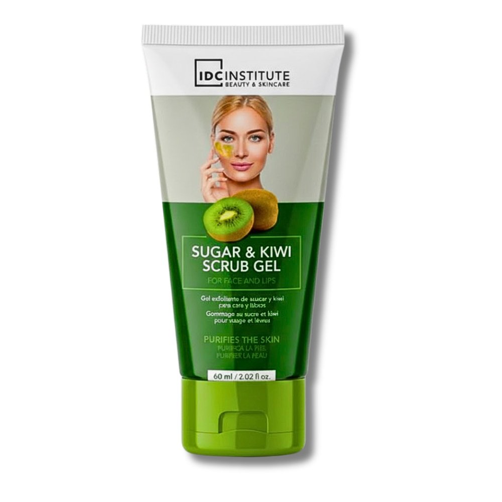 idc institute – sugerand kiwi scrub gel for face and lips – 60ml