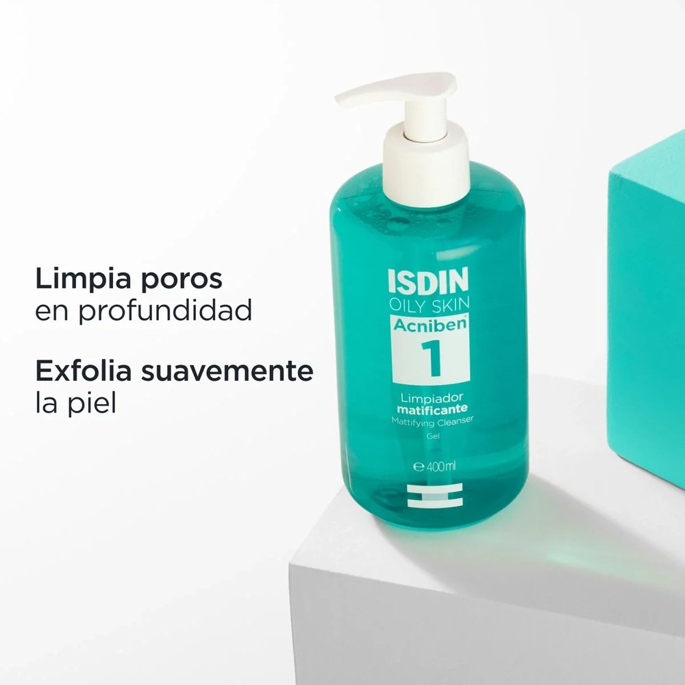 isdin – acniben 1 gel nettoyant matifiant – 400ml isdin – acniben 1 gel nettoyant matifiant – 400ml