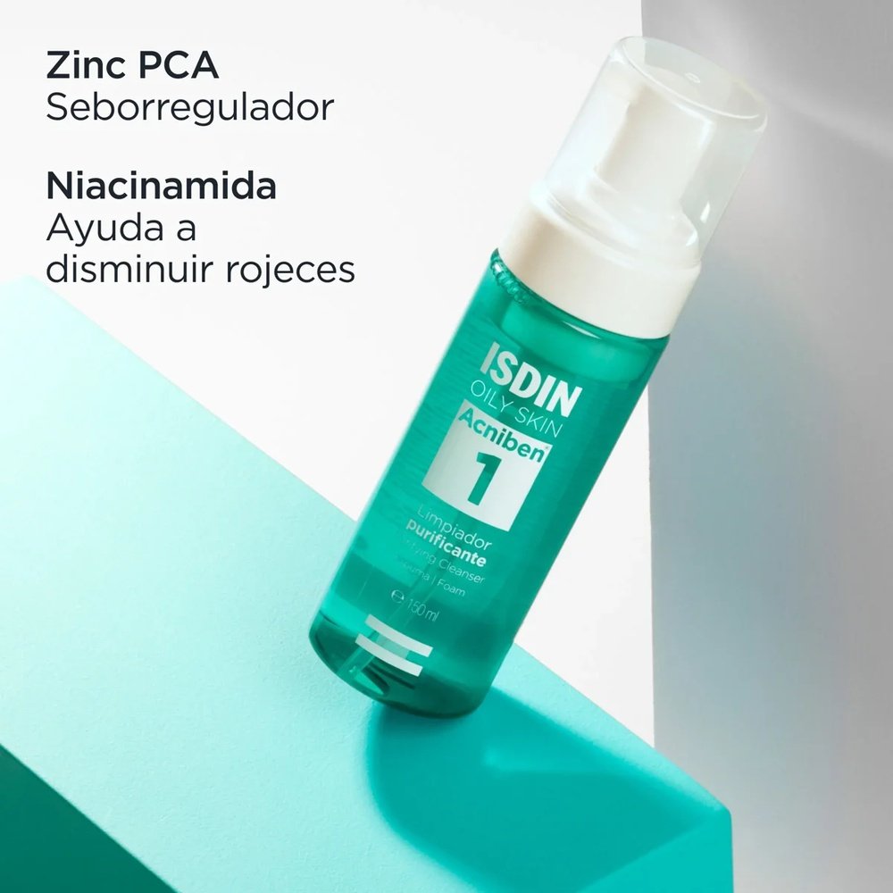 isdin – acniben 1 mousse nettoyante purifiante – 150ml isdin – acniben 1 mousse nettoyante purifiante – 150ml