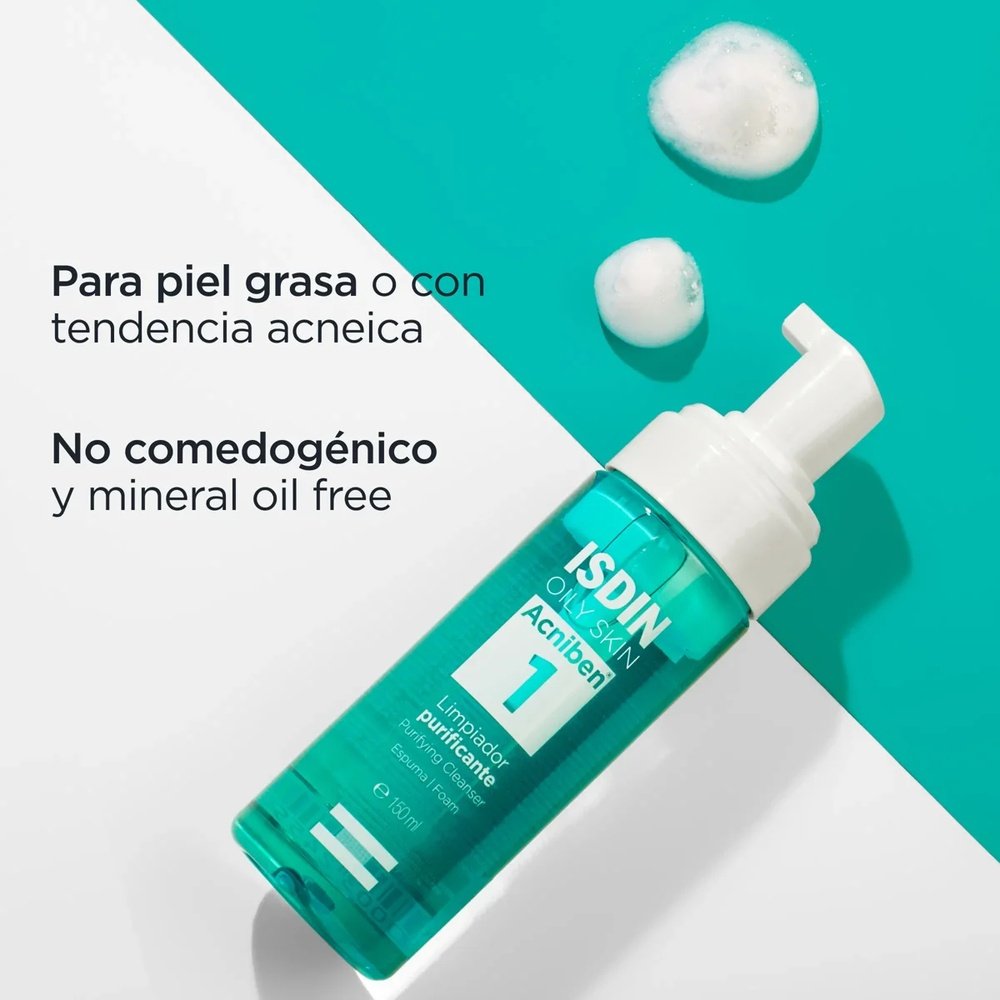 isdin – acniben 1 mousse nettoyante purifiante – 150ml isdin – acniben 1 mousse nettoyante purifiante – 150ml
